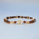  Shell Bracelet With Shiva Eye Shell Focal, Birthday, Anniversary, Gift For Her