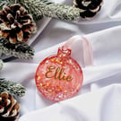 Elegant Handmade Glitter Bauble