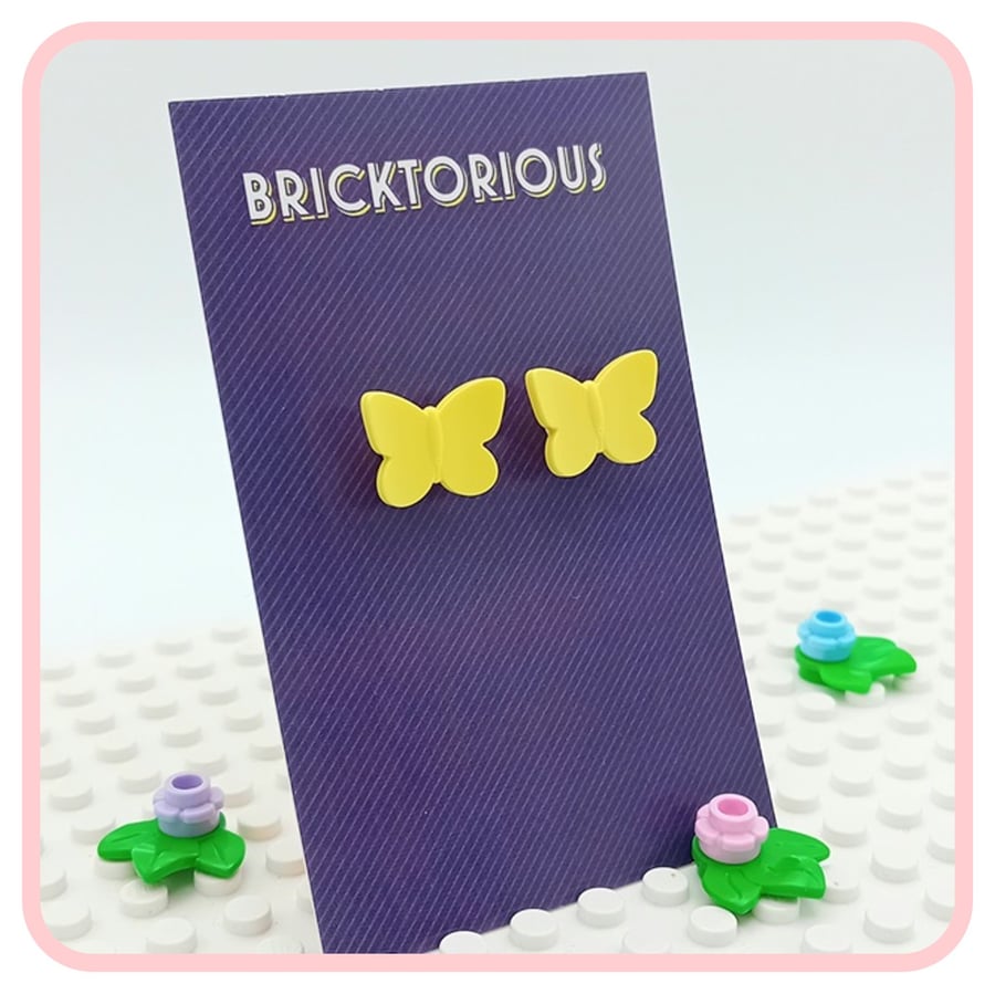 Lego Butterfly Earrings