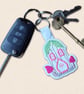 Fairy House Keyring - Embroidered Woodland Bag Charm - Image 2