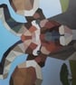 Wall art. Elk framed picture. Papercut mosaic. Framed picture. Ref 352 - Image 2