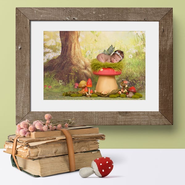 A Little Nap, Fantasy Fairy Portrait custom photo art