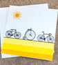 Bicycle Blank Greetings Card 6 inch square cycling card for cyclist enthusiast  - Image 2
