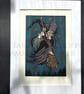 La Bruja - Full Colour - Limited Edition Witch Linoprint - Image 1