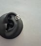 Sterling Silver Three Row Ear Cuff   - Image 2