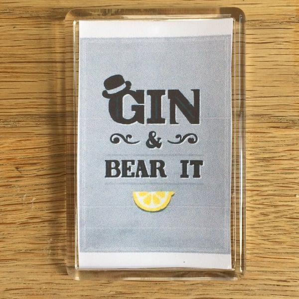Gin and Bear It Magnet