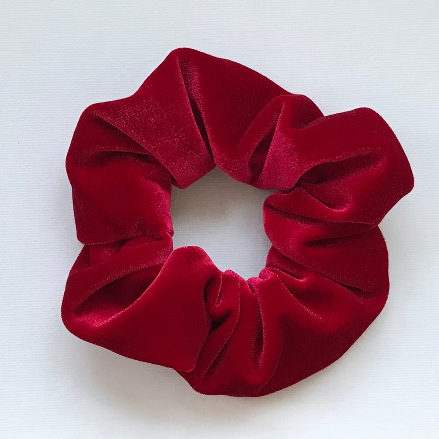 Red Velvet Scrunchie Hairband