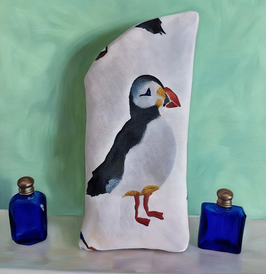 Puffin Glasses Case Lined & Padded 