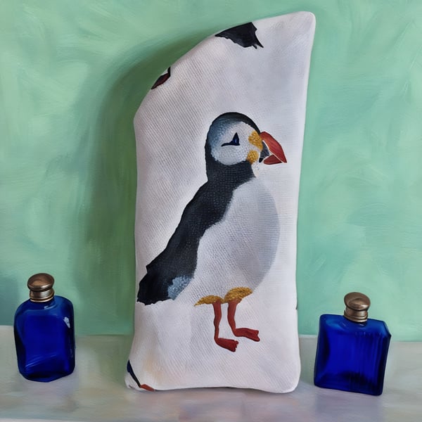 Puffin Glasses Case Lined & Padded 