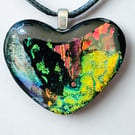 Multi Coloured Heart Pendant