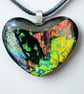 Multi Coloured Heart Pendant