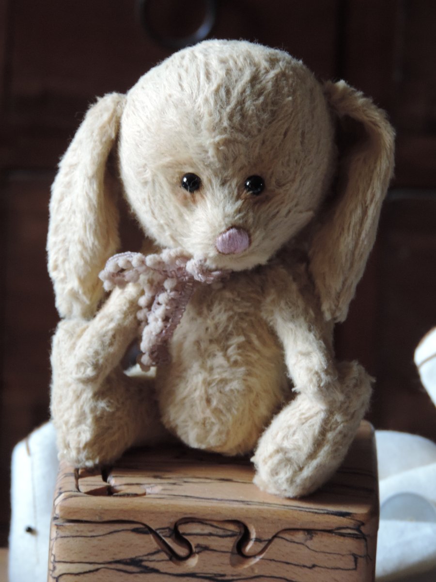 6" Hand Sewn Cute Rabbit.