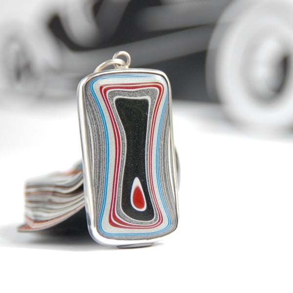 Sparkly fordite pendant