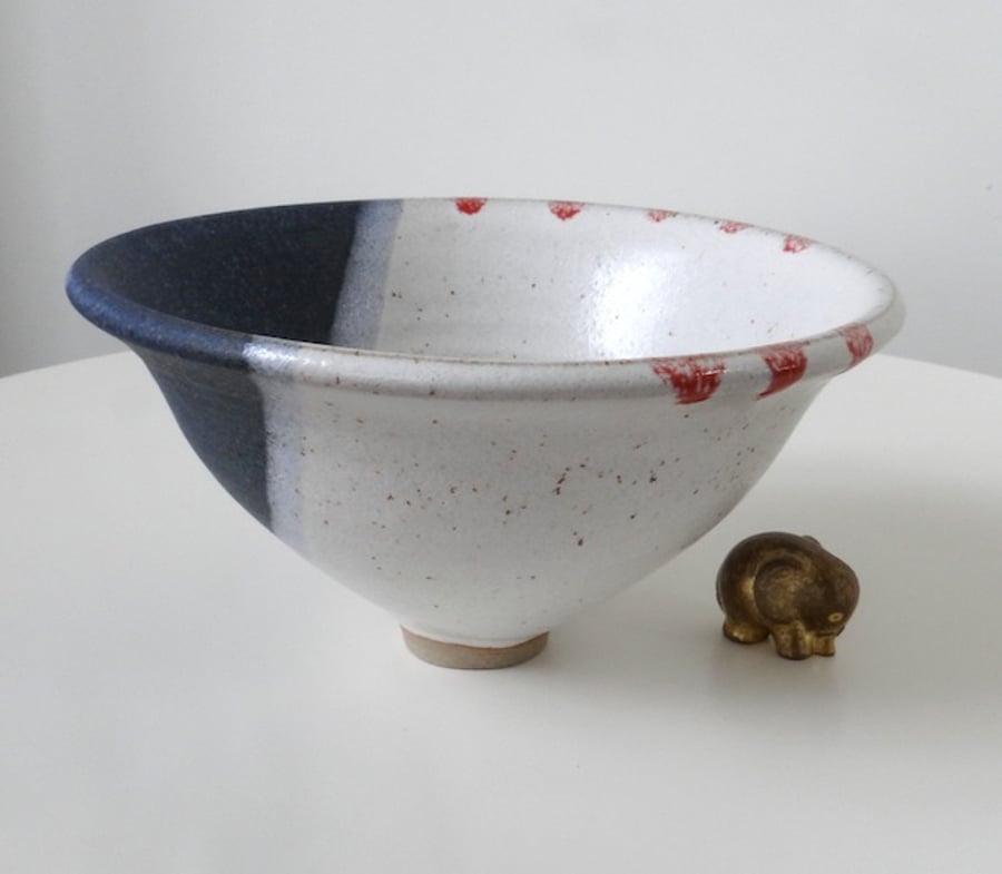 Ceramic bowl for salad, fruit etc. - handmade stoneware pottery
