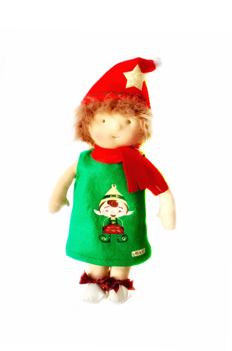 Maisy dressed as an Elf