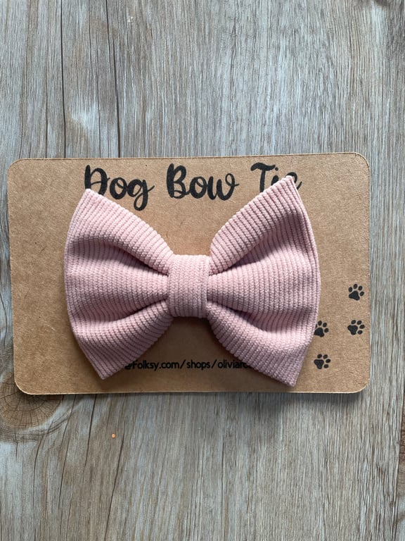 Dusky pink, Dog bow for collar