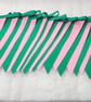 Wicked bunting colours - pink and green fabric bunting - Image 3