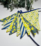 Handmade Floral Fabric Bunting: Lemons Home Decor