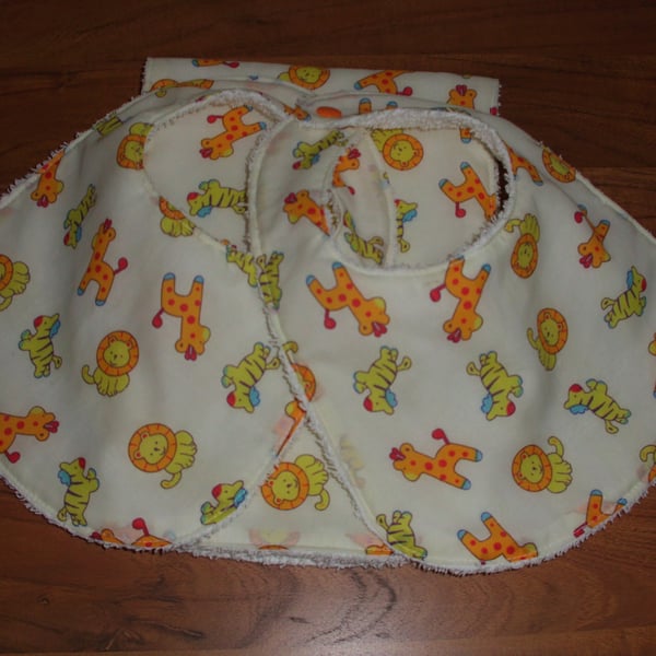 Bibs and Burp cloth gift set Baby shower gift 