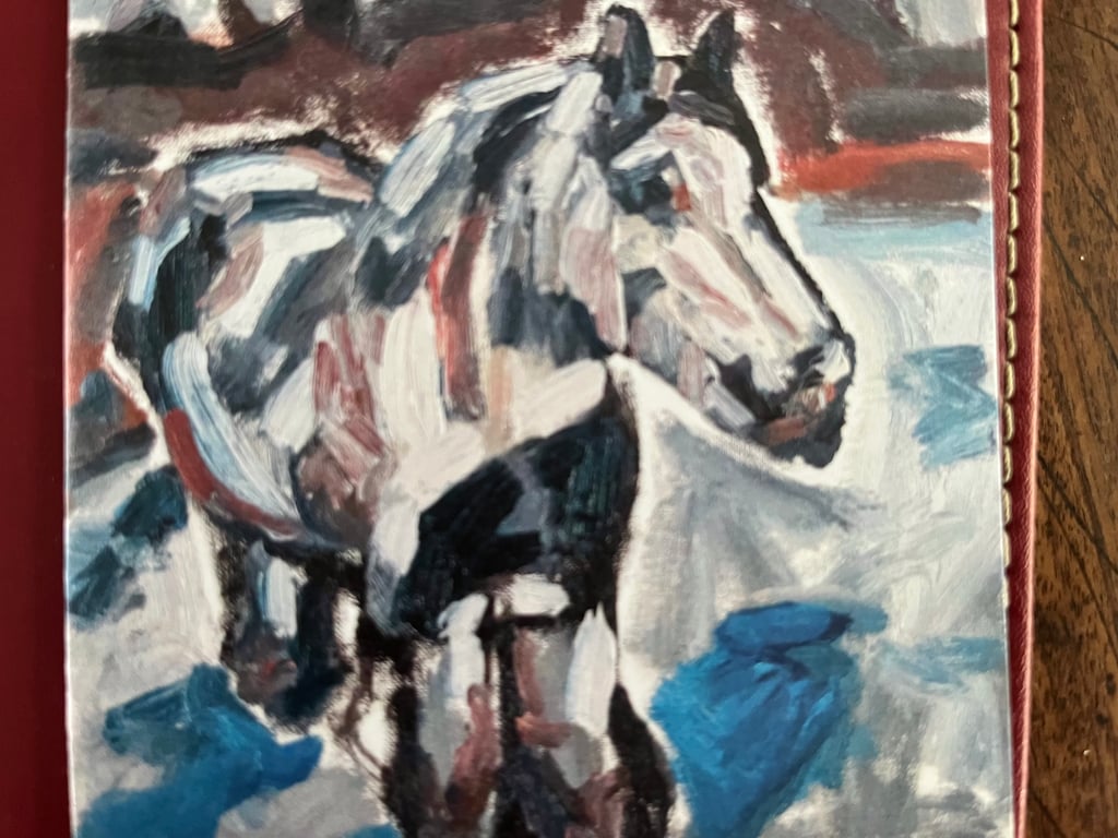 Winter Pony Blanket Card