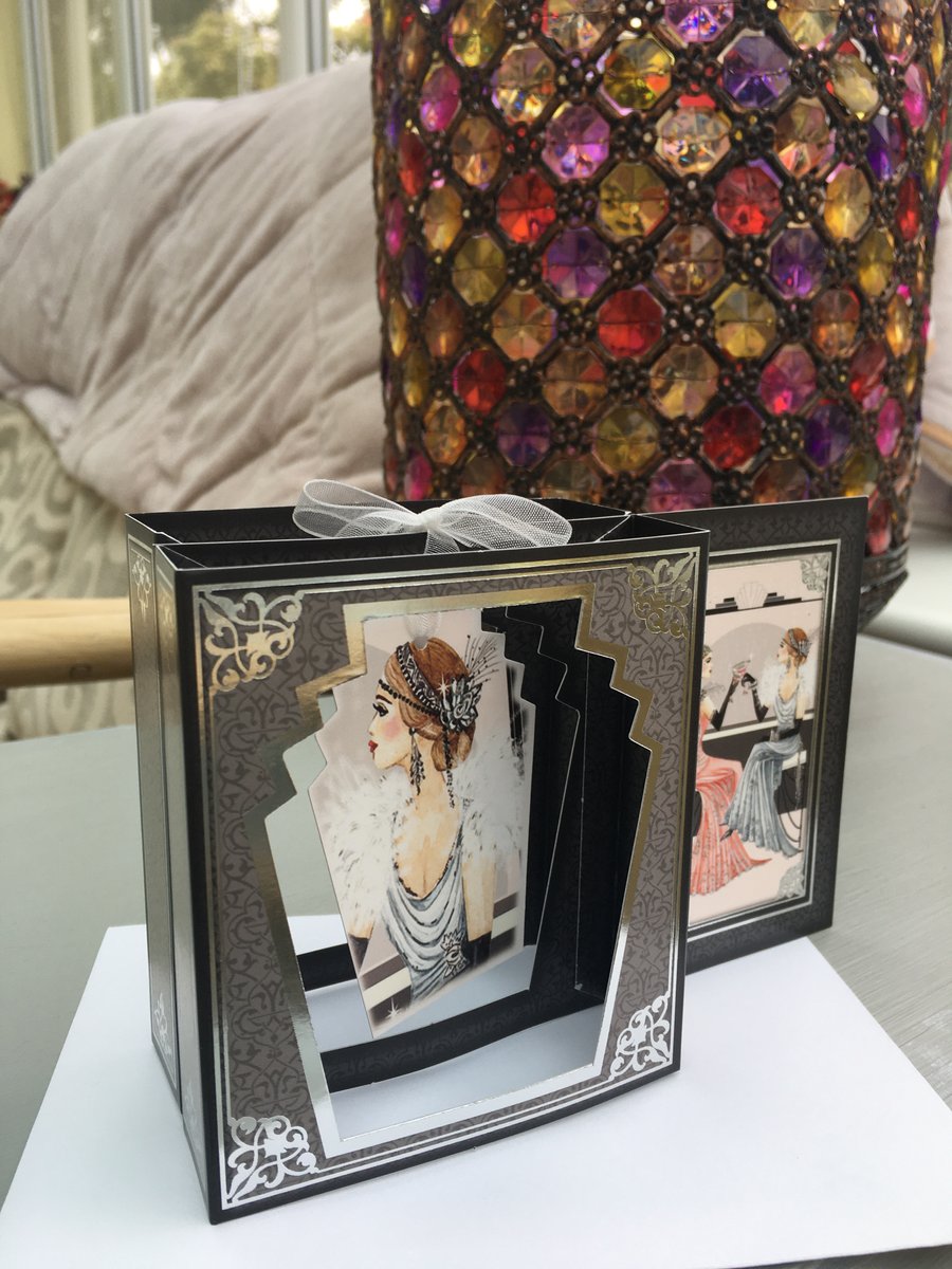 Art Deco Cocktail party birthday card