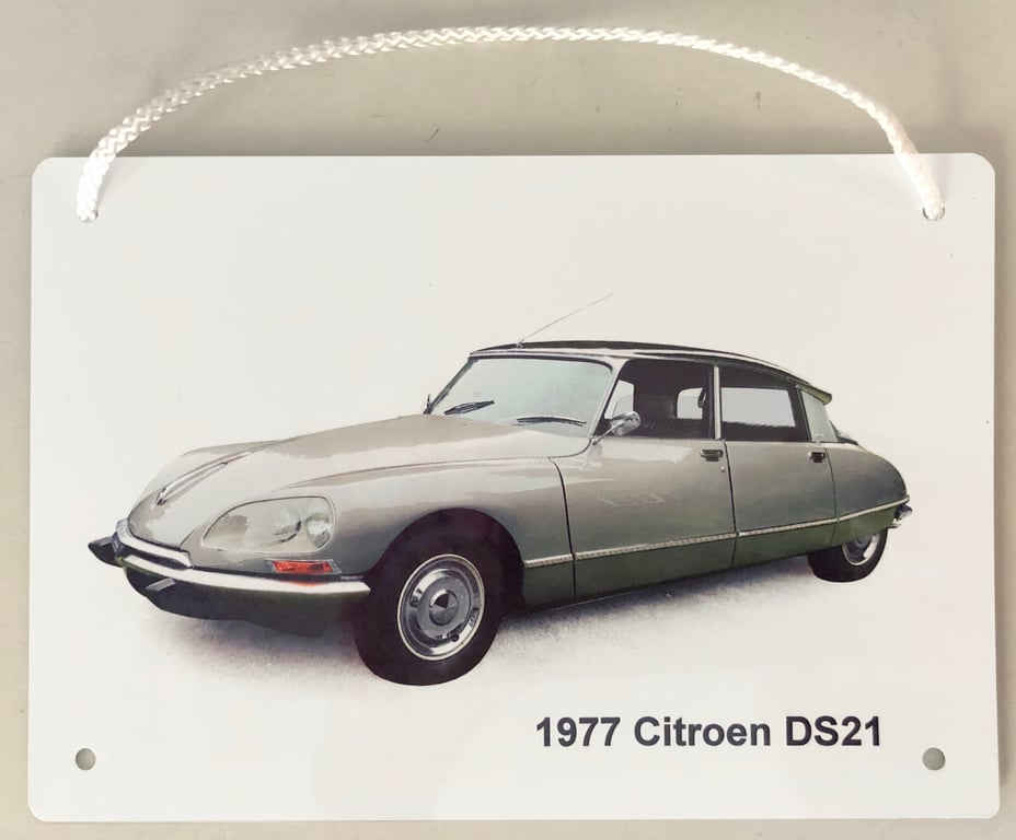 Citroen DS21 1977 - Aluminium Plaque - A5 or 203x304mm