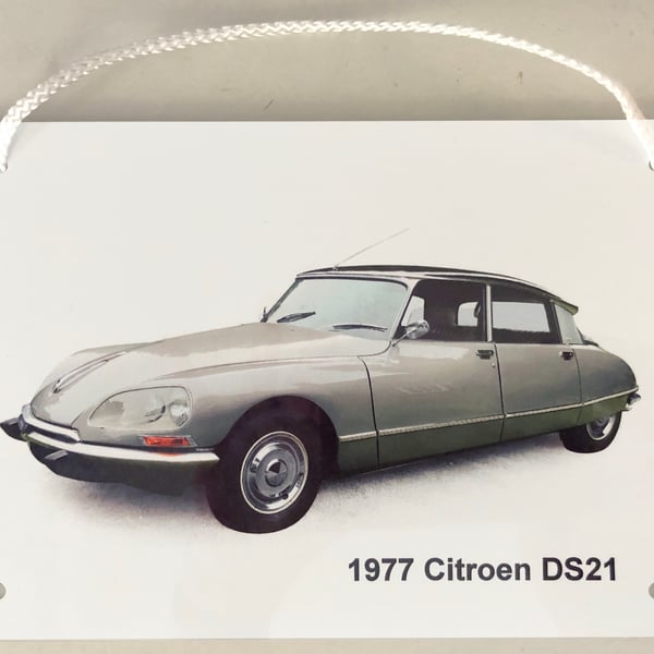 Citroen DS21 1977 - Aluminium Plaque - A5 or 203x304mm