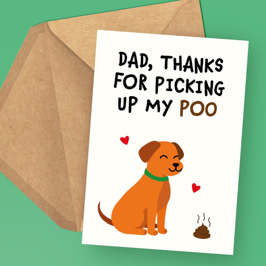 Fathers Day Card From The Dog