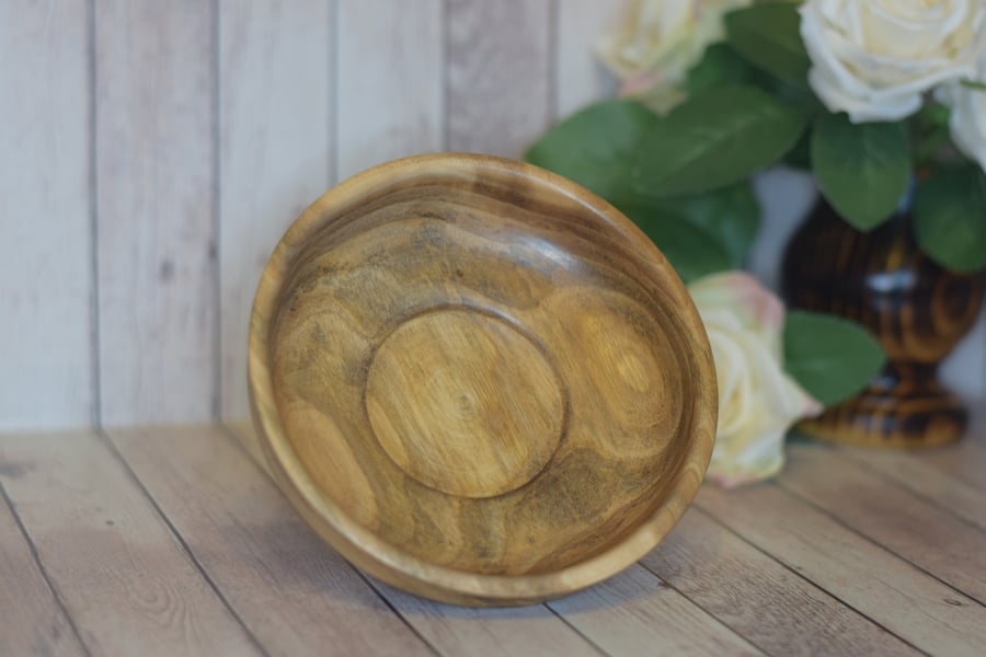 Wood Turned Walnut Trinket - Jewellery Bowl