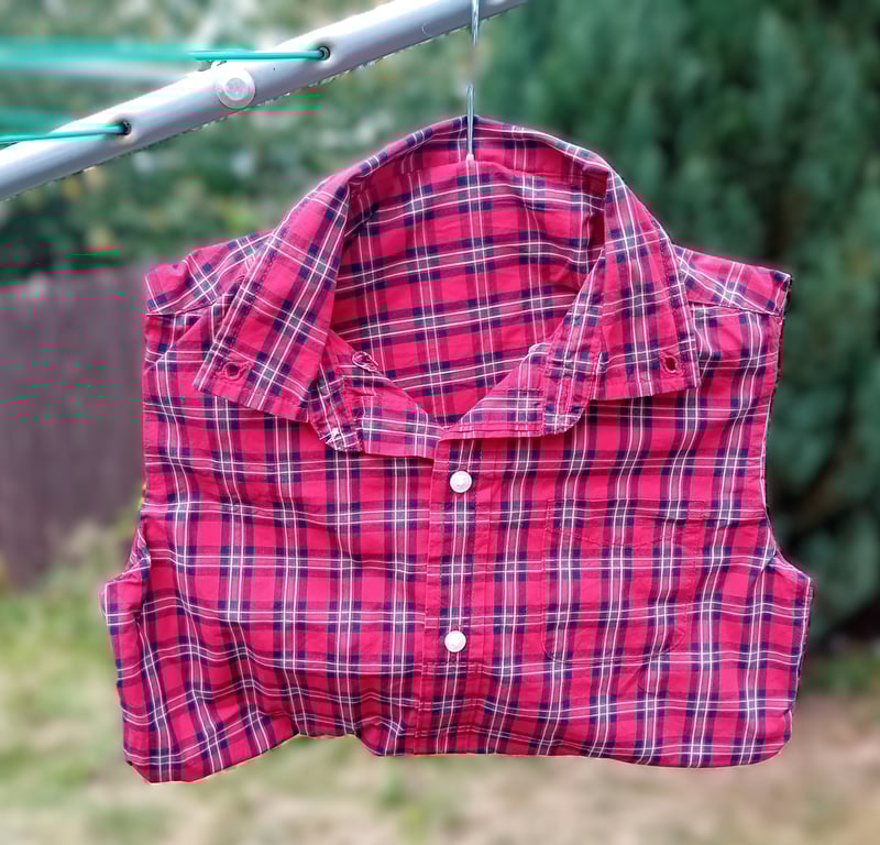 Red Tartan Shirt Peg or Storage Bag