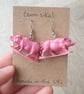 Big Pig Earrings - Upcycled Vintage Toys - Image 1
