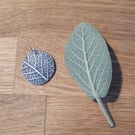 Silver Sage Leaf Necklace