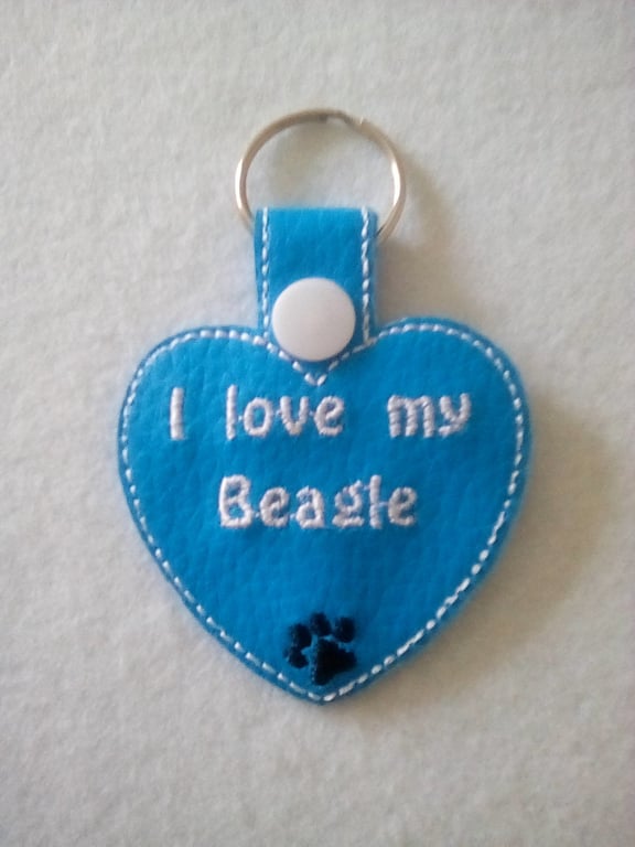 360 I love my Beagle keyring.