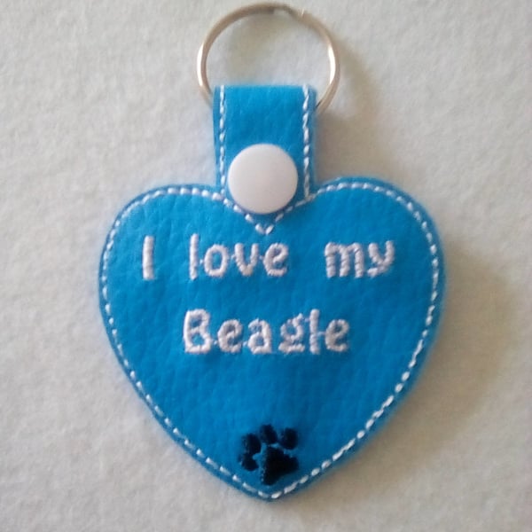 360 I love my Beagle keyring.