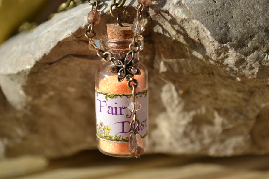 Fairy dust pendant necklace