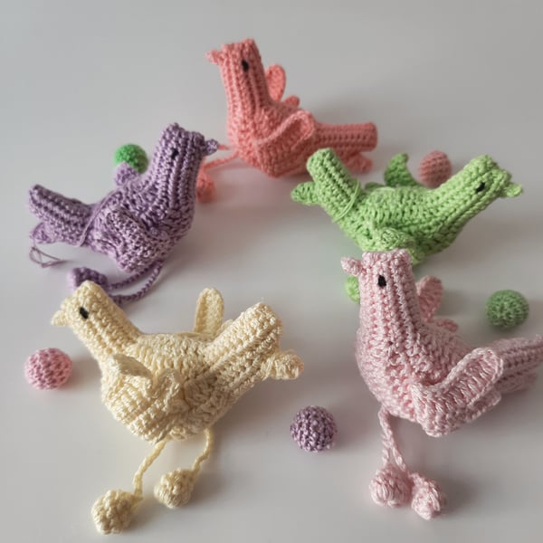 Crocheted Easter Birds