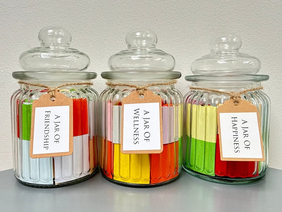 A Jar of Quotes, 11 Jar Choices, Daily Motivation, Uplifting Quotes, Friend Gift