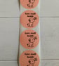 50 'Cute Stuff Inside' Puppy Thermal Printed Stickers (72P)