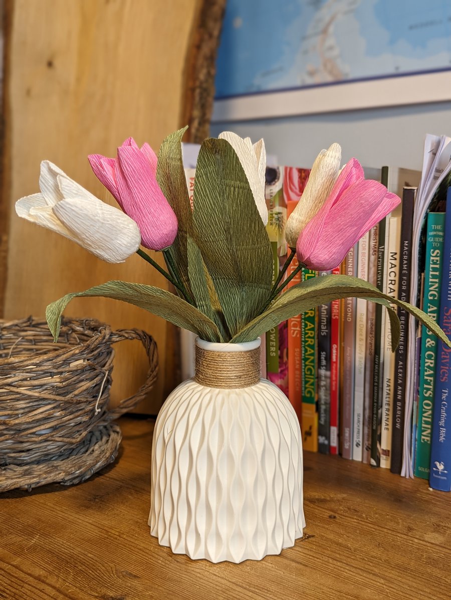 Tulips - pink and white