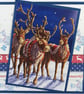 Handmade Christmas card - Santa's reindeer - Image 4