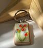 Floral twist glass Keyring  - Image 4