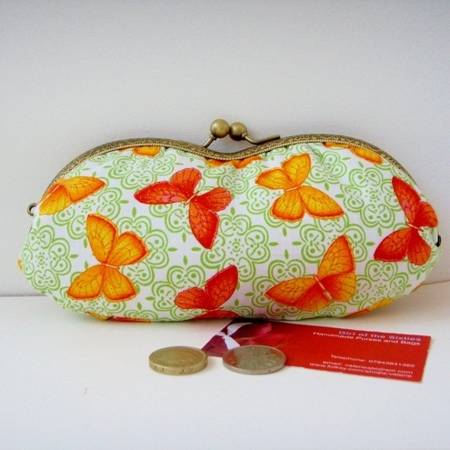 Moda Butterflies  Purse Glasses case