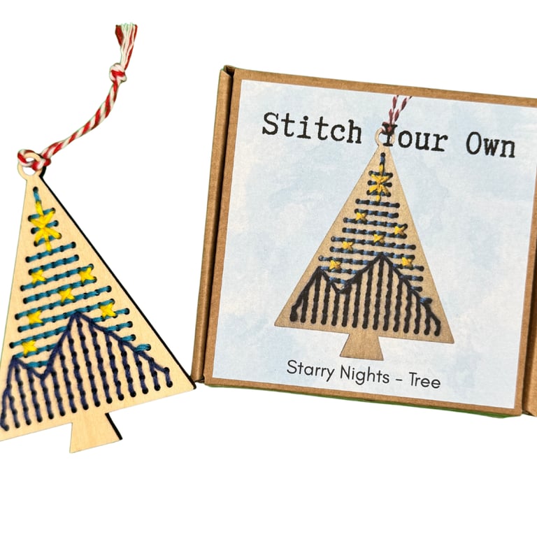 Stitch Your Own Festive Decoration - Starry Night