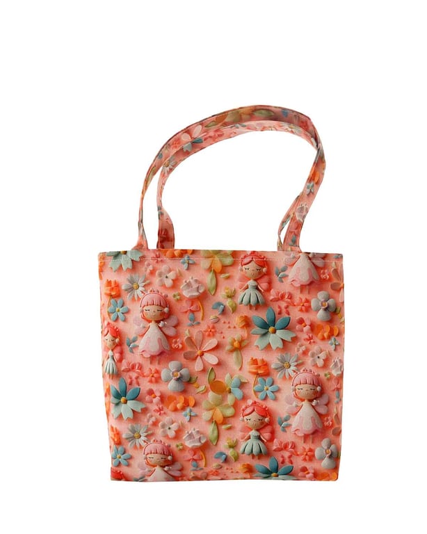 3D Cute Fairy Design Tote Bag-Children-Baby Shower bag-Handmade-Bag-CTB079