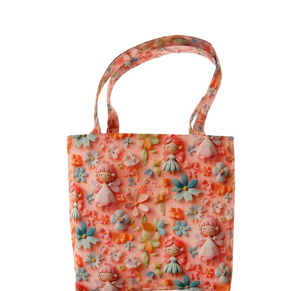 3D Cute Fairy Design Tote Bag-Children-Baby Shower bag-Handmade-Bag-CTB079