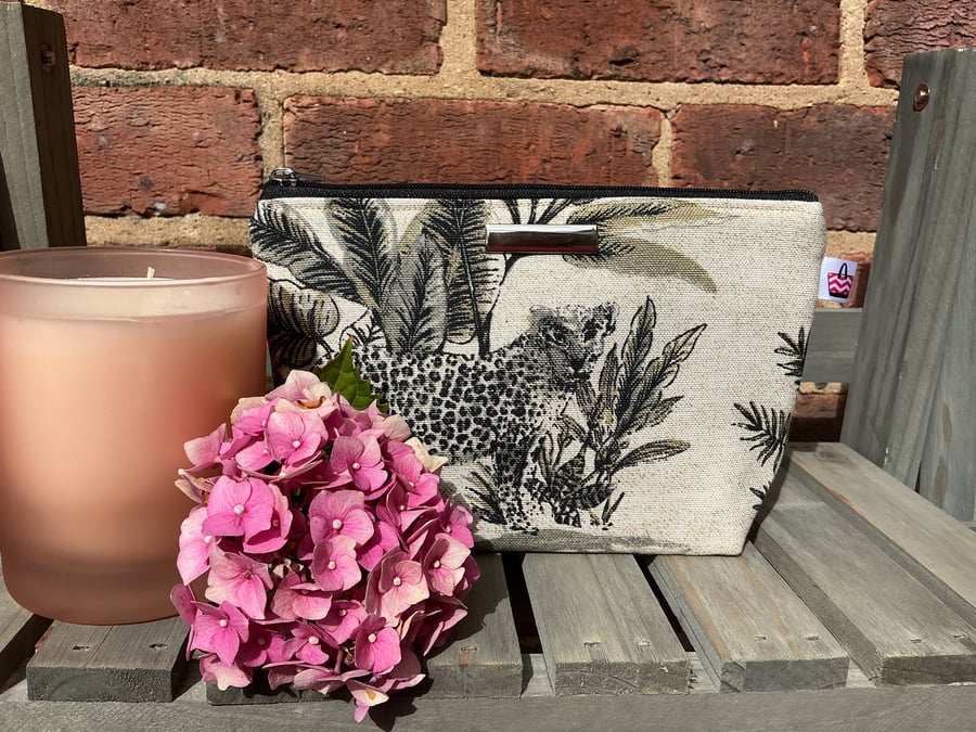 Jungle Print Zip Pouch
