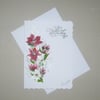 hand painted sympathy card ( ref fa259 A4 )
