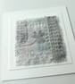 Textile Art with Hand Printed Clover Leaf  - Image 3