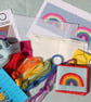 Bright Rainbow Needlepoint Tapestry Kit - DIY Pincushion or Needle Case - Image 4