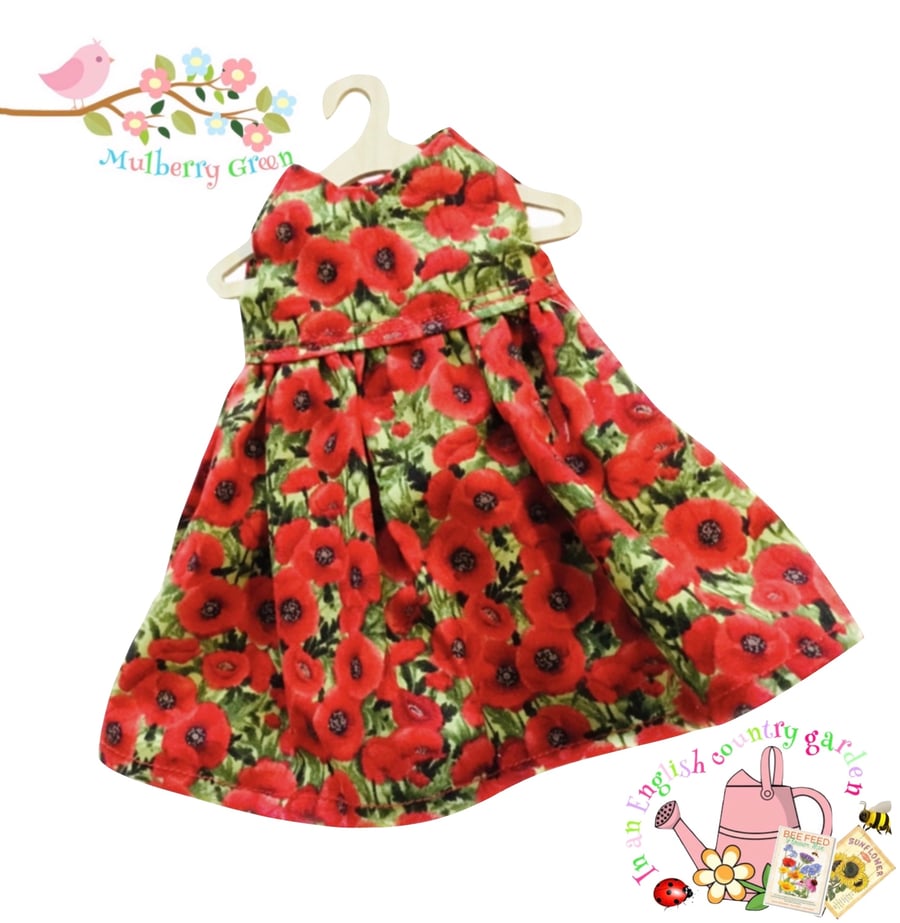 Poppies Dress to fit the Mulberry Green characters 